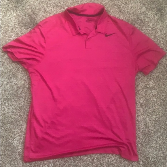 Nike | Shirts | Pink Nike Golf Shirt 
